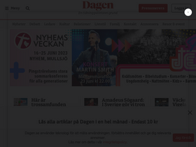 'dagen.se' screenshot