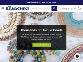 'thebeadchest.com' screenshot