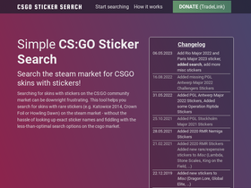 'csgostickersearch.com' screenshot