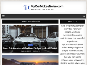'mycarmakesnoise.com' screenshot