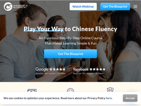 'mandarinblueprint.com' screenshot