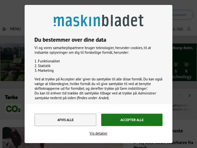 'auktion.maskinbladet.dk' screenshot