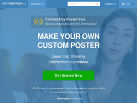 'posterburner.com' screenshot