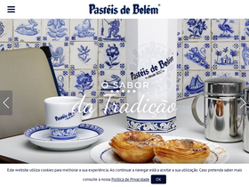 'pasteisdebelem.pt' screenshot