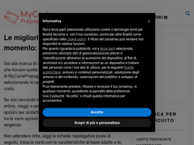 'mycarteprepagate.it' screenshot