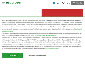 'escarpe.it' screenshot