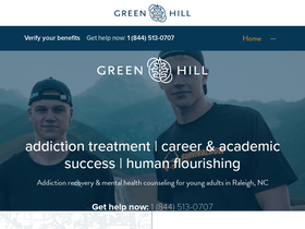 'greenhillrecovery.com' screenshot