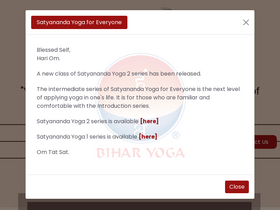 'biharyoga.net' screenshot