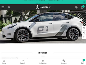Haloblk homepage screenshot