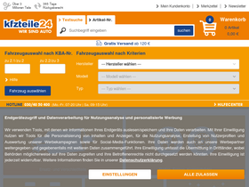 'kfzteile24.de' screenshot