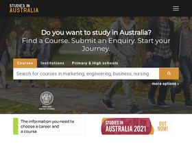 'studiesinaustralia.com' screenshot