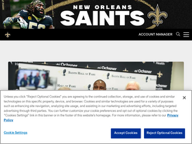 'neworleanssaints.com' screenshot