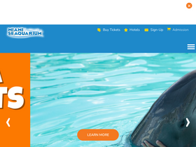 'miamiseaquarium.com' screenshot