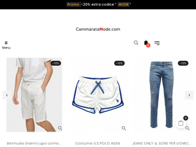 Cammaratamode homepage screenshot