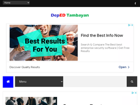 'depedtambayanph.net' screenshot