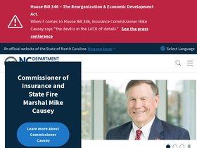 'ncdoi.gov' screenshot