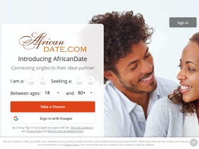 'africandate.com' screenshot
