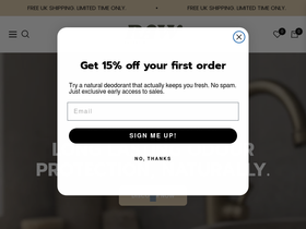 raw-botanicals.com homepage screenshot