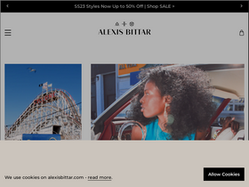 'alexisbittar.com' screenshot
