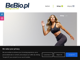 'bebio.pl' screenshot