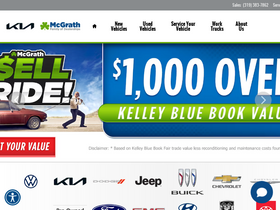 'mcgrathauto.com' screenshot