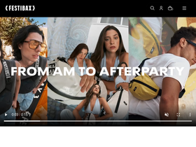 Festibax homepage screenshot