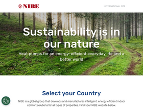 'nibe.eu' screenshot