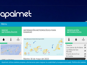 'apalmet.es' screenshot