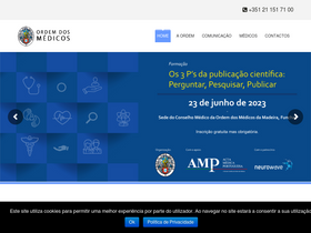 'ordemdosmedicos.pt' screenshot