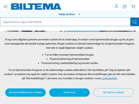 'biltema.dk' screenshot