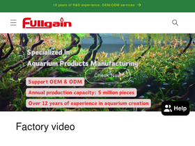 Fullgain Factory homepage screenshot
