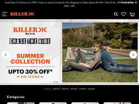 'killerjeans.com' screenshot