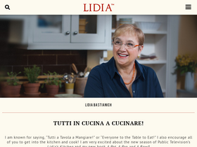 'lidiasitaly.com' screenshot