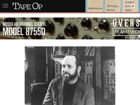 'tapeop.com' screenshot