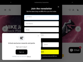 Kicksown homepage screenshot