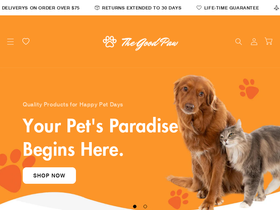 thegoodpaw.com homepage screenshot