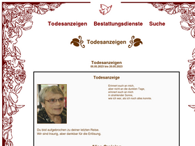 'kondolieren.ch' screenshot