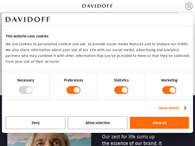 'zinodavidoff.com' screenshot
