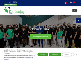 'cliniciledrleahu.ro' screenshot