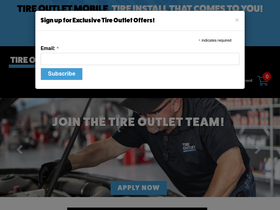 'tireoutlet.com' screenshot