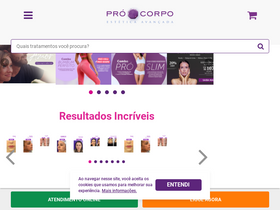 'procorpoestetica.com.br' screenshot