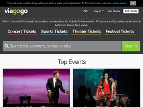 'viagogo.com.mx' screenshot