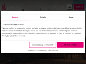 'koelntourismus.de' screenshot