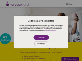 'norgesenergi.no' screenshot
