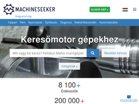'machineseeker.hu' screenshot