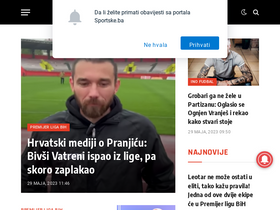 'sportske.ba' screenshot