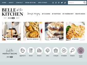'belleofthekitchen.com' screenshot
