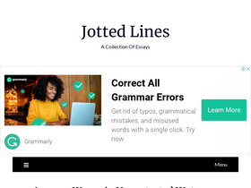 'jottedlines.com' screenshot