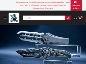 knifeseo.com homepage screenshot