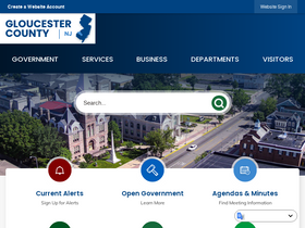 'gloucestercountynj.gov' screenshot